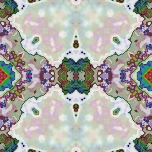 Seamless texture of abstract fabric. Kaleidoscopic wallpaper tiles. — Stock Photo, Image
