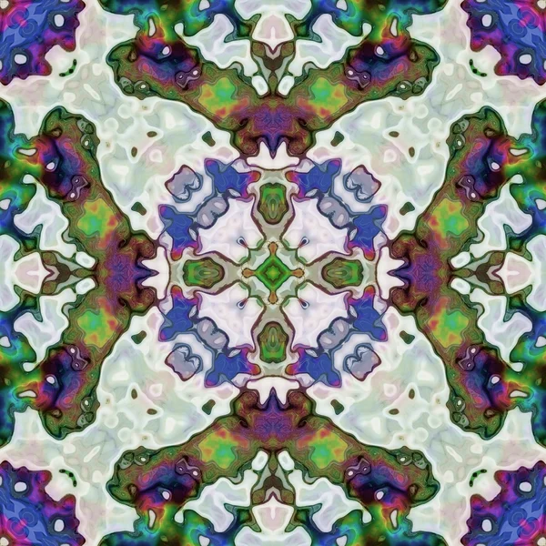 Textura perfecta de tejido abstracto. Azulejos caleidoscópicos de papel pintado . — Foto de Stock