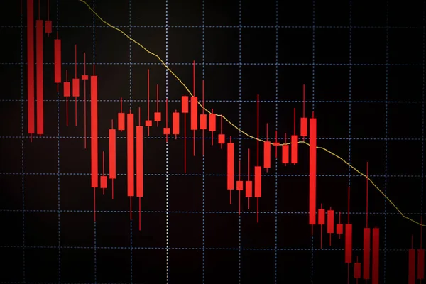 Stock Market Digital Graph Chart Business Indicator Stock Exchange Trading — Stock Photo, Image