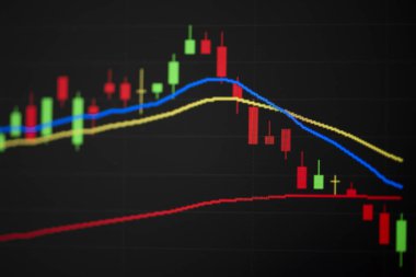 Hisse senedi piyasası dijital grafik çizelgesi ticari göstergesi borsa analizi yatırım görüntüleme krizi sermaye çöküşü ve büyüme kazanç ve kazanç finansal etkisi veya ön grafik