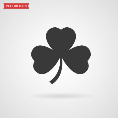 Shamrock siluet st. patrick günü için