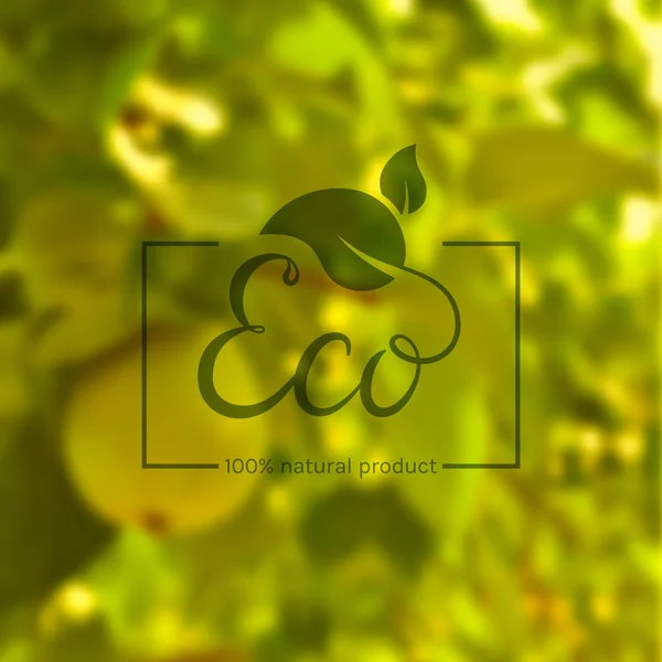 Logotipo do produto Eco — Vetor de Stock