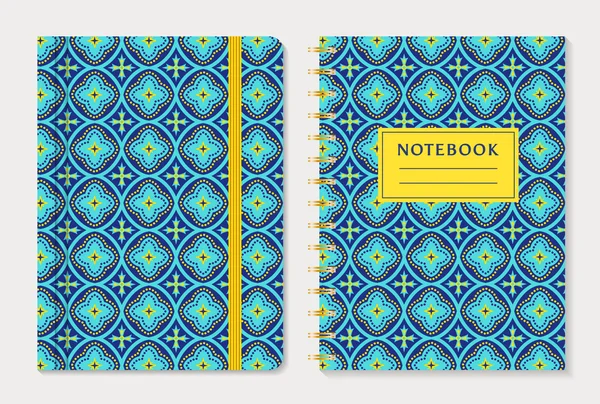 Notebook cover design. — Stock Vector