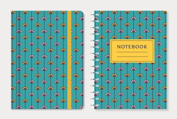 Disegno copertina notebook . — Vettoriale Stock