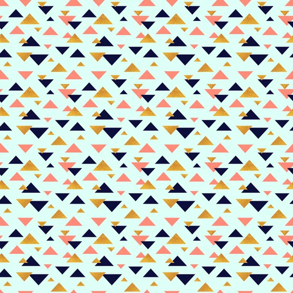 三角形で抽象的なシームレスパターン. — ストックベクタ