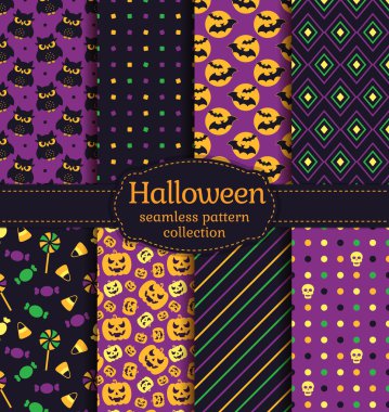 Cadılar Bayramı Dikişsiz desen