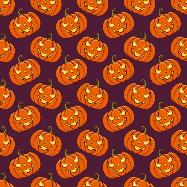 Halloween sömlös bakgrund. vektor mönster. — Stock vektor