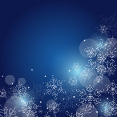 Noel kar taneleri ve alan metin için arka plan. vektör