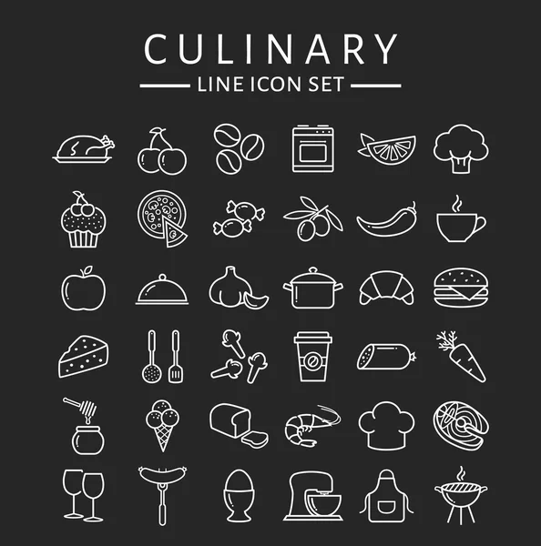 Food and cooking line icons Royalty Free Stock Illustrations