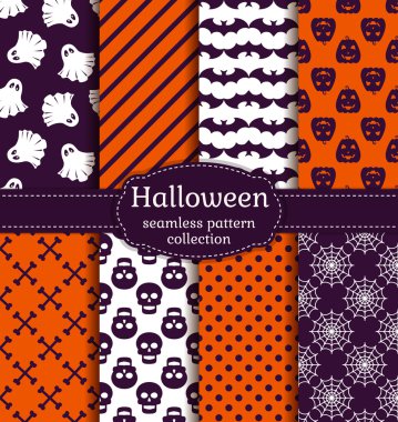 Cadılar Bayramı Dikişsiz desen.