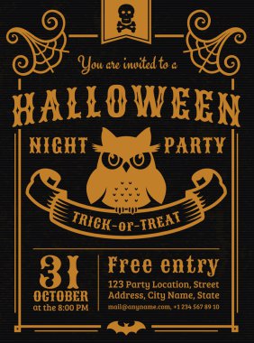 Cadılar Bayramı partisi daveti.