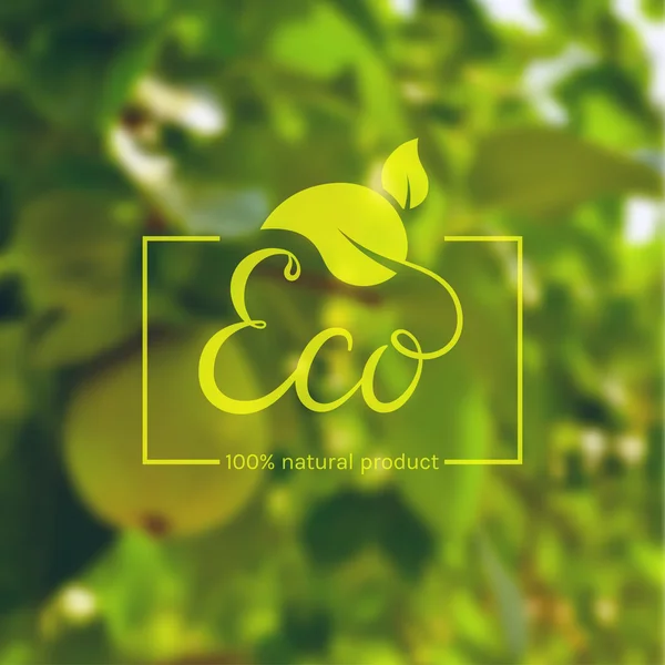 Logotipo do produto Eco — Vetor de Stock