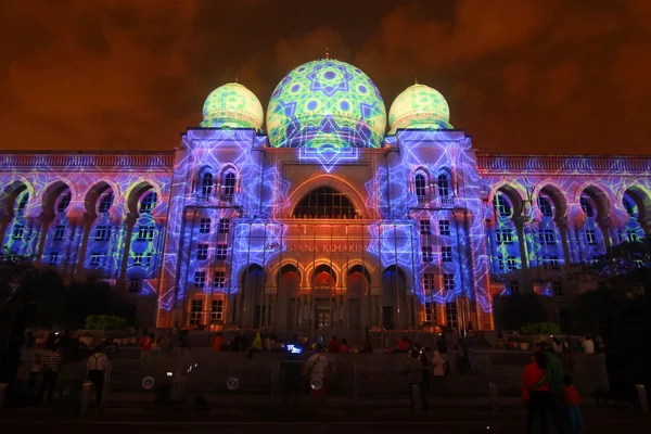 Kuala lumpur: light and motion putrajaya fand vom 12. Dezember bis 14. Dezember 2014 in putrajaya malaysia statt — Stockfoto