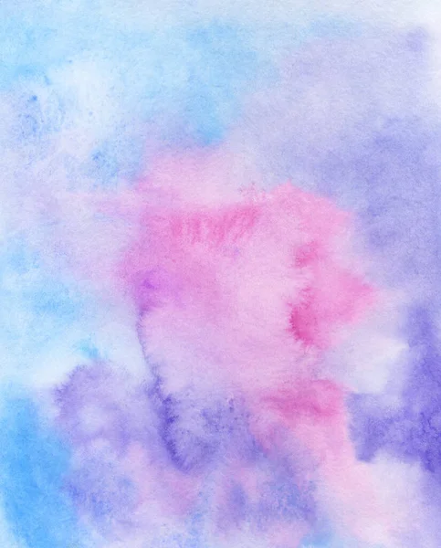 Aquarel Abstracte Achtergrond Met Hand Geschilderde Textuur Aquarel Paars Roze — Stockfoto