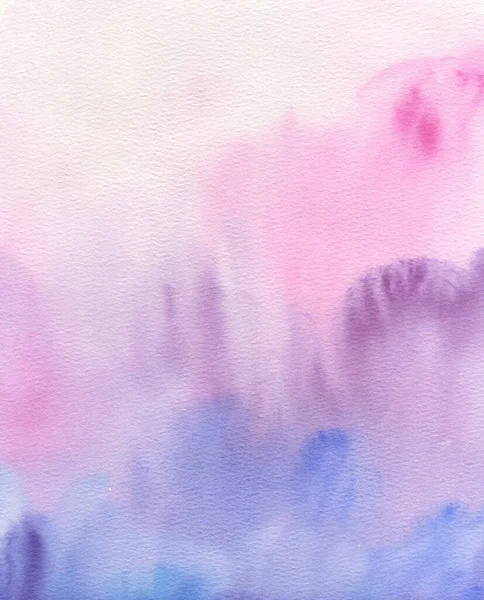 Watercolor Abstract Background Hand Painted Texture Watercolor Purple Pink Stains — Stock Photo, Image