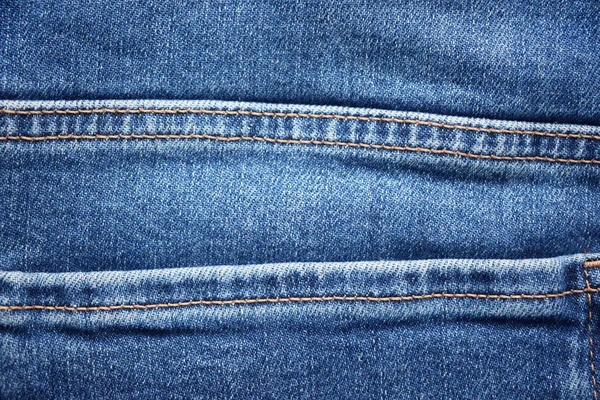 Blue Denim Background Jeans Pocket — Stock Photo, Image