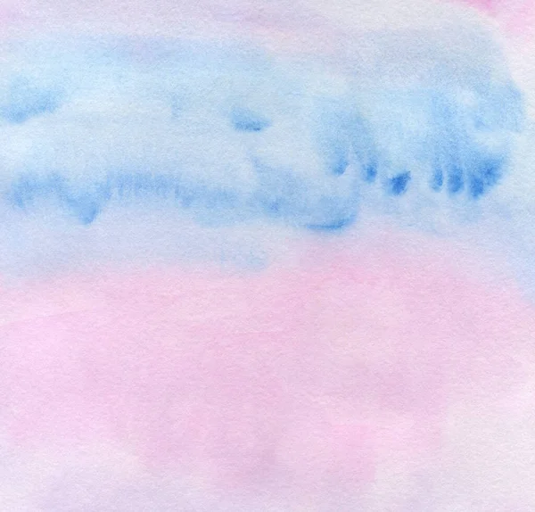 水彩画背景 手绘纹理 水彩画紫色 蓝色和粉红色污迹 封面和包装的设计 — 图库照片