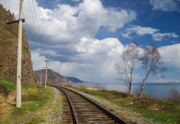 Spring on Circum-Baikal Railway — Stock Photo, Image