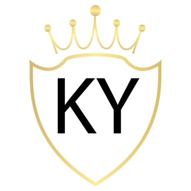 Basit Biçimli KY Harf Logo Tasarımı