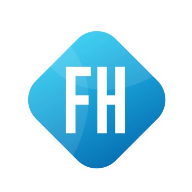 Basit Biçimli FH Harf Logosu Tasarımı