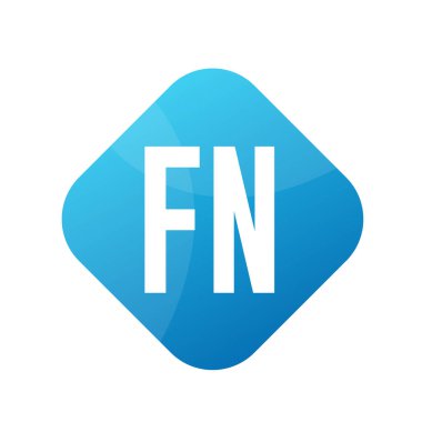 Basit Biçimli FN Harf Logo Tasarımı