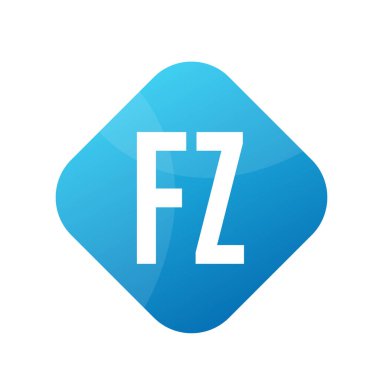 Basit Biçimli FZ Harf Logosu Tasarımı