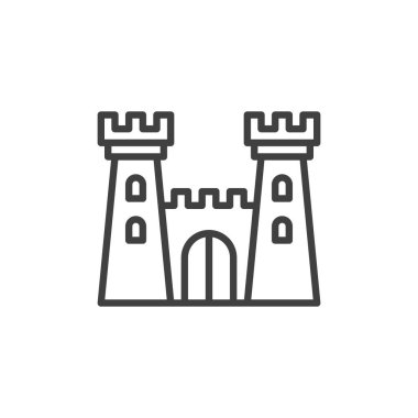 Kale kuleleri satır simgesi
