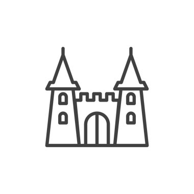 Ortaçağ kale çizgisi simgesi