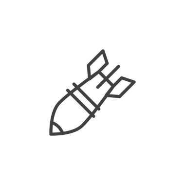 Hava bombası çizgisi simgesi