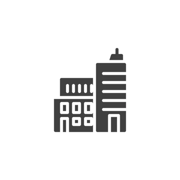Vektorsymbol für Geschäftsgebäude — Stockvektor