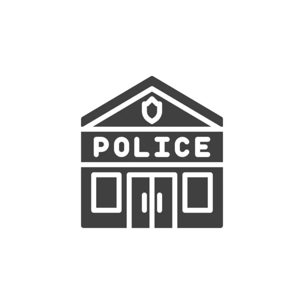 Icono de vector de oficina de policía — Vector de stock