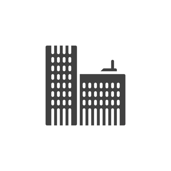 Architektur-Vektorsymbol für Gebäude — Stockvektor