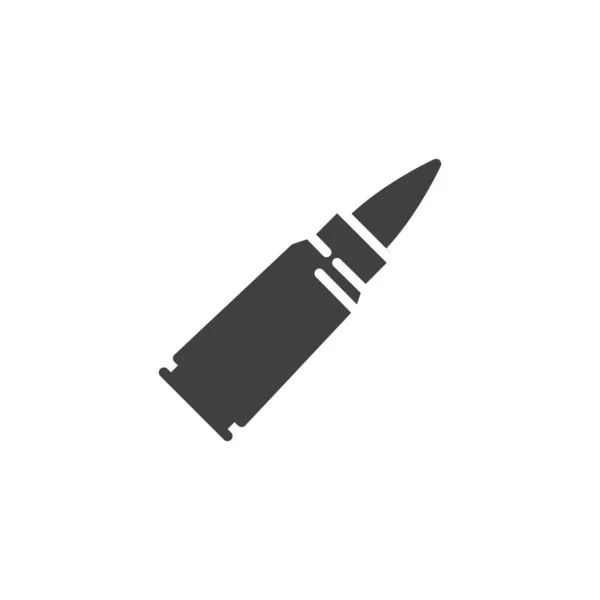 Calibre bala vector icono — Archivo Imágenes Vectoriales