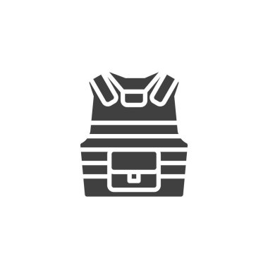 Zırh yeleği vektör simgesi