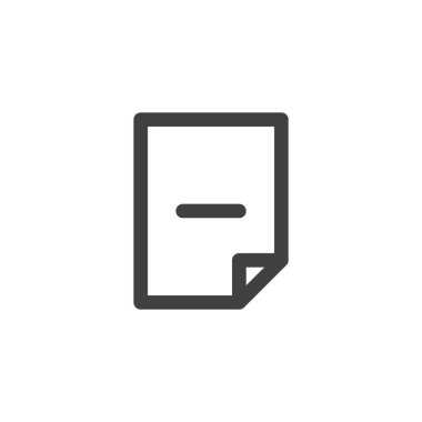 Dosya belge satırı simgesini sil