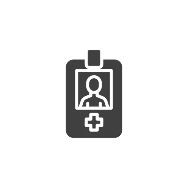 Doctor insignia vector icono — Vector de stock