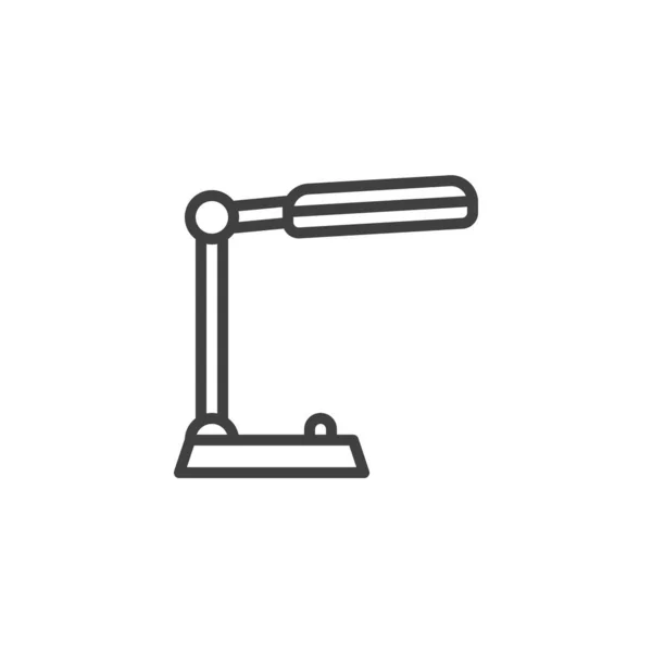 Icono de línea lámpara de oficina — Vector de stock