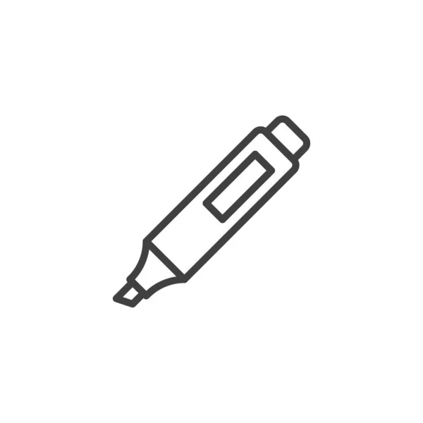 Піктограма лінії ручки Highlighter — стоковий вектор