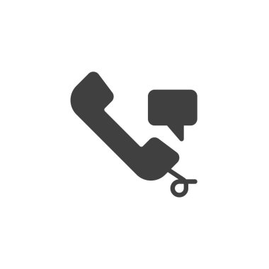 Konuşma balonu vektör simgesi ile telefon