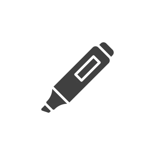 Ícone de vetor de caneta iluminador —  Vetores de Stock