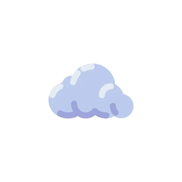 Значок плоского облака — стоковый вектор