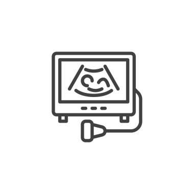 Ultrason teşhis çizgisi simgesi