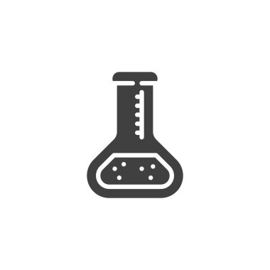 Tıbbi test tüp vektör simgesi