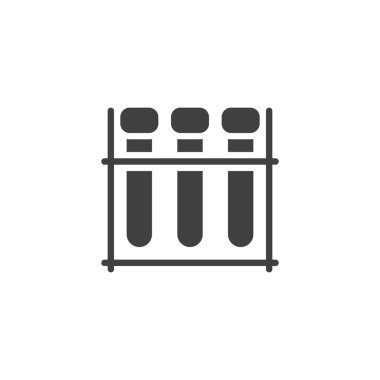 Laboratuvar test tüpleri vektör simgesi