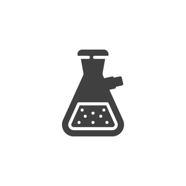 Icono de vector de vidrio de laboratorio — Vector de stock