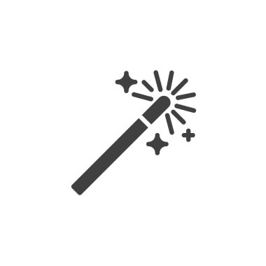 Sihirli değnek vektör simgesi