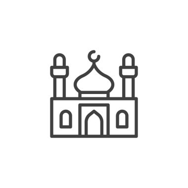 Cami inşa çizgisi simgesi