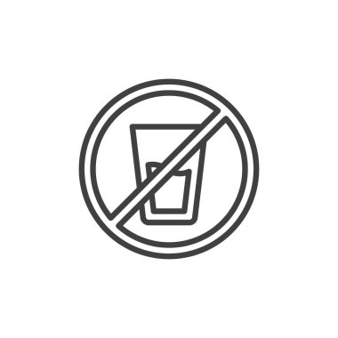 İçkisiz satır simgesi