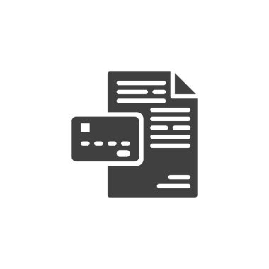 Banka finans belgesi vektör simgesi