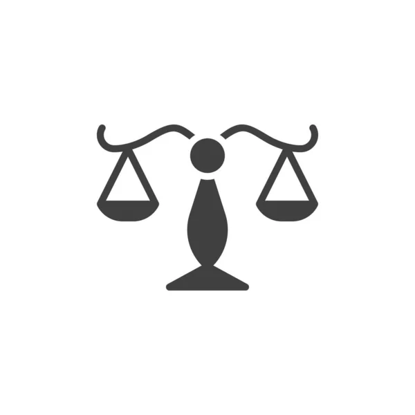 Balance de justice icône vectorielle — Image vectorielle
